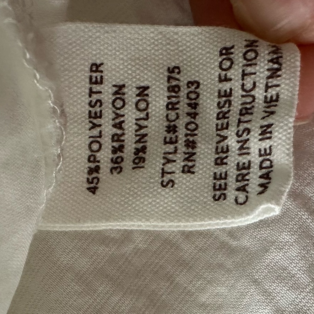 Blu Pepper White Button Down Collared Shirt Blous… - image 7